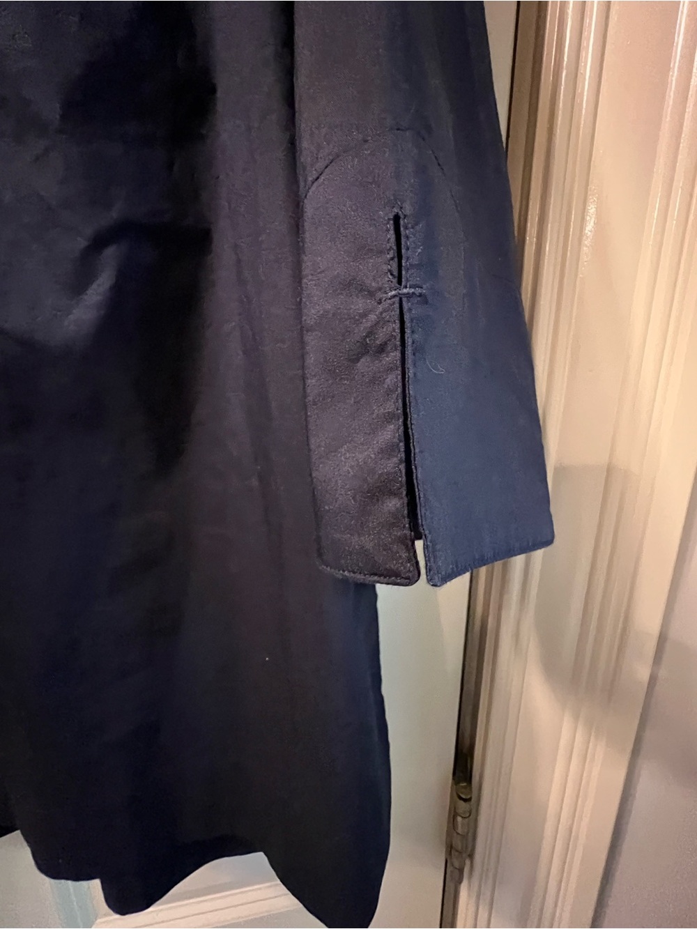 Hinson Wu / Aileen Navy Button-Back Tunic / Quiet Luxury / Size 10 - Picture 10 of 13